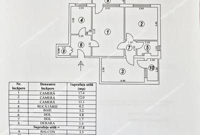 Apartament cu 3 camere, Micro 17, 2 balcoane - 8