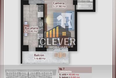 Garsonieră decomandată în Theodor Pallady