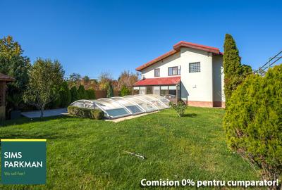 Snagov – Nufarului, Casa 254 mp cu piscina, sauna si semineu | 0% - 1