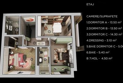 Casa cuplata P+E, 120 mp utili, 4 camere, cu CF, Parcul Poligonului - 3
