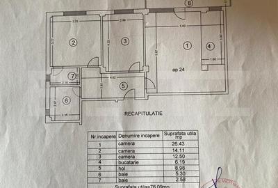 Apartament cu 3 camere decomandat, 76 mp, loc parcare  subteran, Valea Lupului - 6