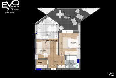 AP. 2 CAMERE | TERASĂ | 3 VARIANTE | SHOPPING CITY SIBIU | Evolution Apartments - 10