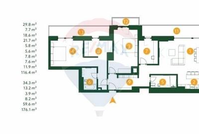 Penthouse Premium 4 camere in The Ivy Baneasa - 7