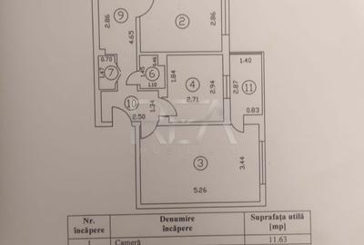 3 camere, 1/4, 69mp, bloc 1985, centrala -Apusului - 8