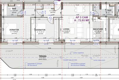Penthouse CF de 3 camere, 74 mp, 56 mp terasa cu view, zona Eroilor - 2