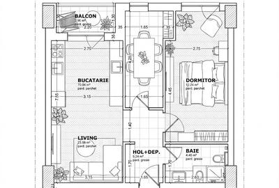 Apartament 2 camere, decomandat, 56mp, Tatarasi - 3