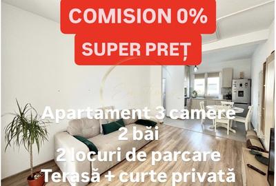 Apartament 3 camere - Dumbravita | Parter cu terasă&curte plus 2 locuri parcare - 1