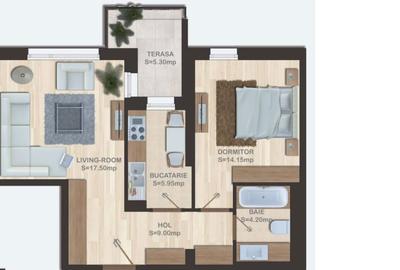 2 camere | bloc nou | Mega Mall | 55 mp | balcon deosebit - 5