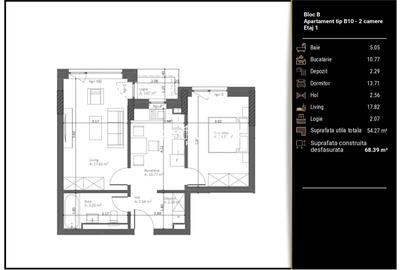 Apartment Premium | Zona Răcădău | 54 MP - 11