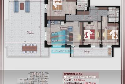 4 Camere 173 Mp Terasa  Imobil Stil Boutique,Pallady-Metrou Teclu - 7