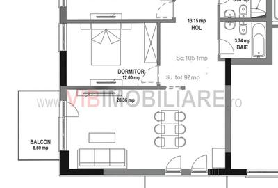 3 camere 94m2 bloc 2025 langa metrou Straulesti - 12