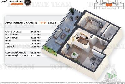 Apartament 2 camere, Terasa 31.26mp, Soseaua Alexandriei, Bucuresti - 7