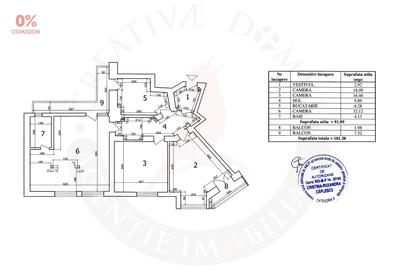 Parcul Carol - str. 11 Iunie, apartament cu 3 camere - 17