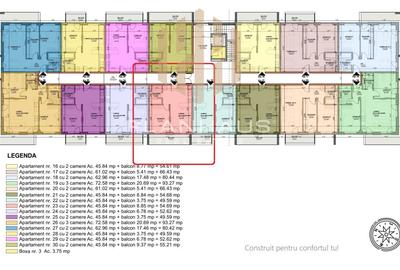 Apartament 2 camere,Mărgeanului ,bloc nou ,etaj 2 - 2