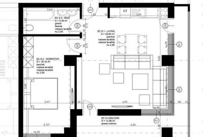 Mamaia Central apartament 2 camere cu terasa vedere la mare - 8