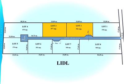 SNAGOV - Ghermanesti, lipit de Lidl, 1129 mp. teren intravilan construibil - 1