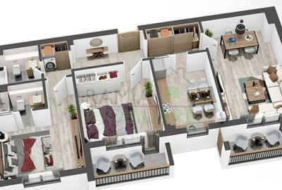 Apartament nou 3 camere, 80 mp utili, 2 terase, 2 băi, Mosaic Residence - 5