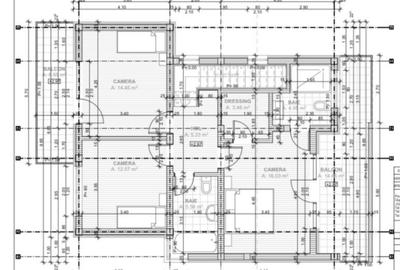Casa individuala , semifinisata, 4 camere , 3 bai ,150 mp, teren 700 , Chinteni - 2