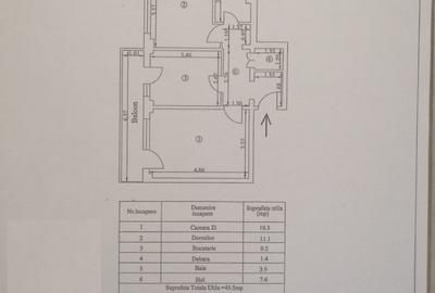 Etaj 2 - Apartament 2 camere, confort 1 zona Vidin. Mobilat Utilat. - 8