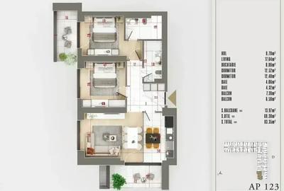Apartament Finalizat Premium 3 Camere Decomandat Sector 3 - 3