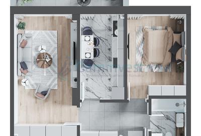 Apartament 2 camere in bloc nou zona Calea Aradului, Oradea V3310D - 1