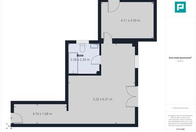 Apartament cu 2 camere în Moșnița Nouă - 10