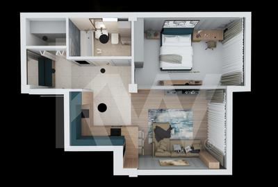 Apartament 2 camere 61,34 mp - 1