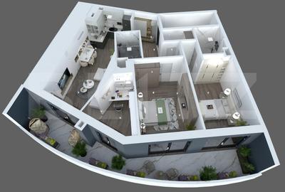 Apartament cu 4 camere decomandat în Zorilor