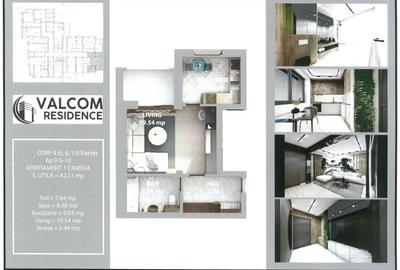 Valcom Residence Bartolomeu, Garsonieră, terasa 5.44 mp, Comision 0 - 7