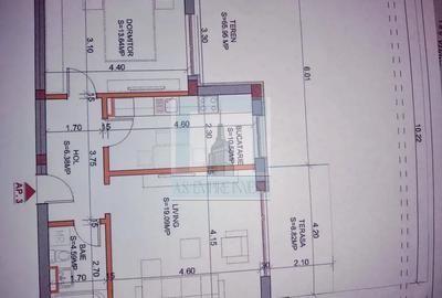 Apartament cu 2 camere decomandat, mobilat în Sânpetru