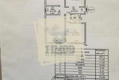 Apartament 3 camere 70 mp utili Vasile Aaron - 7