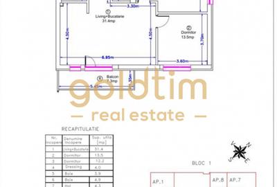 Apartament 3camere/MTM Residence/SUPERB/Spatii de depozitare/Mobilat si utilat - 15