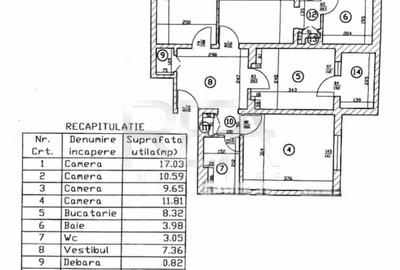 4 camere Dristor decomandat,et. 1,an 1983,metrou,81 mp,anvelopat,boxă - 7