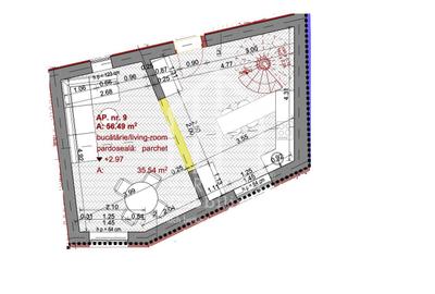 Apartament cu 2 camere - 56.49 mp - ULTRACENTRAL - Ideal investitie - 3