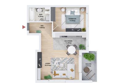 Apartament 2 camere deosebit bloc nou Prelungirea Ghencea,acces piscina - 4