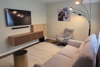 Apartament 2 camere Lux zona Aviatiei Herastrau la Parter inalt cu centrala