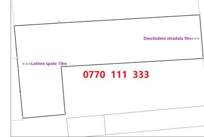 Teren Construcții intravilan de 477 mp, în Central