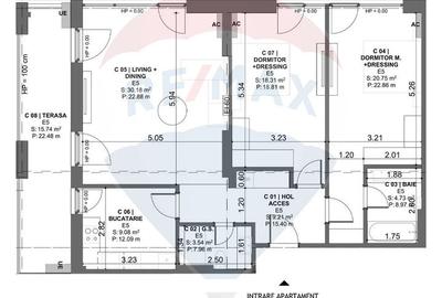 Apartament cu 3 camere decomandat, mobilat în Dobroești