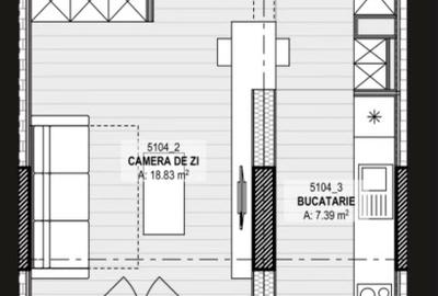 Studio lux Win Herastrau complet mobiliat cu loc parcare subteran - 15