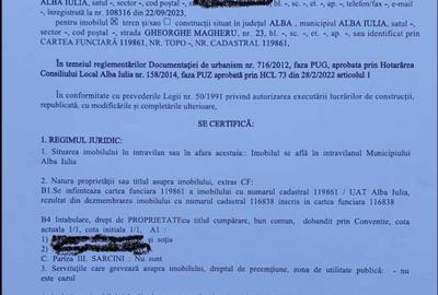 Teren intravilan | 410 mp | ZONA PARTOS | Alba Iulia | CONSTRUIBIL - 3