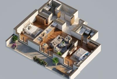 Apartament cu 3 camere decomandat în Fundeni
