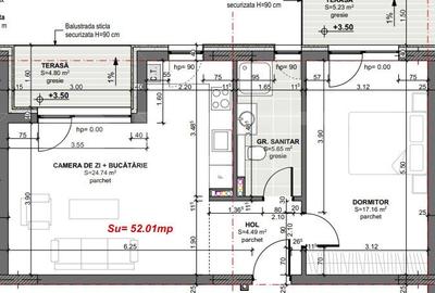 Apartament cu 2 camere semidecomandat în Apahida