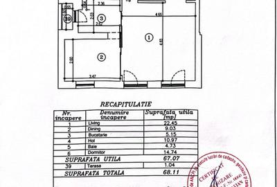 Apartament generos 68 mp utili | 2 camere + birou | parc Herastrau la 600 metri - 13