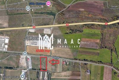 Teren Construcții intravilan de 4540 mp, în Cristian