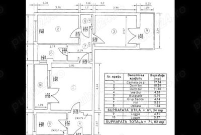 3 camere | etaj 3 | decomandat | Metrou Gorjului - 9