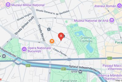 Apartament cu 2 camere decomandat, mobilat în Cișmigiu