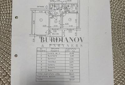 Apartament cu 2 camere decomandat - Șos. Giurgiului - 48mp utili - 3