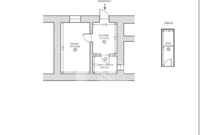 Apartament 1 camera de vanzare, curte comuna, zona Traian, Timisoara - 9