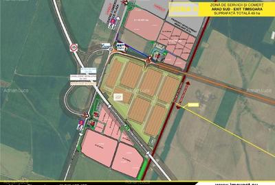 93.000 mp teren intravilan cu PUZ in Aradul NOU - 1