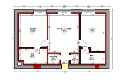 Apartament 3 camere 3 bai pivnita zona Centrala - 8